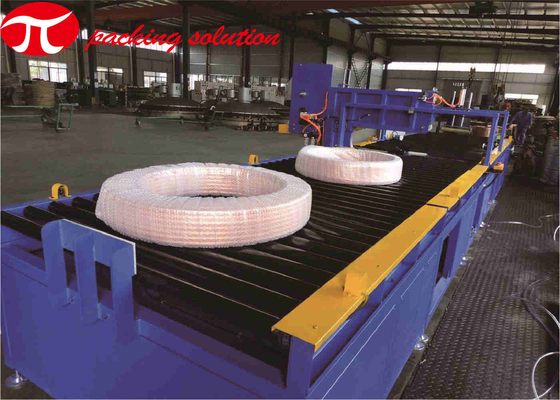 Dustproof Copper Coil Packaging Line Horizontal Wrapping Machine And Stacking System