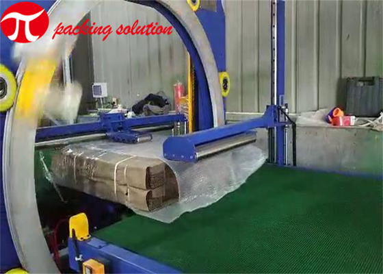 100r/Min Horizontal Wrapping Machine , DustProof Horizontal Stretch Wrapper High Efficiency