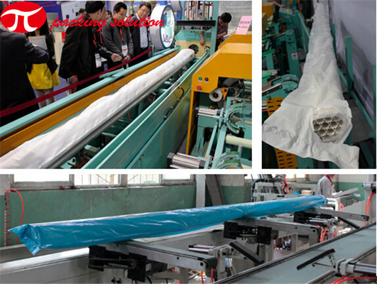 Straight Plastic PVC Pipe Packing Machine Saving Labor With PLC Control​