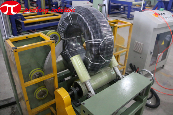 Plastic HDPE Pipe Coil Stretch Film Wrapping Machine With PLC Control Electric Driven