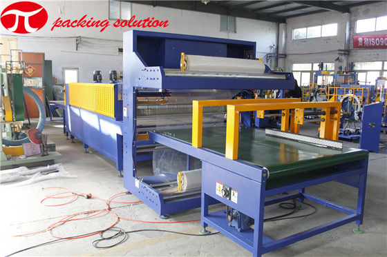 Strong Tension Horizontal Wrapping Machine With PLC Programmer Controller For Panel And Door