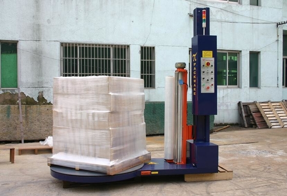 Auto Stretch Pallet Wrapper Machine 1500KG Electrical PLC Control