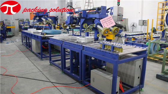 CE Automatic Aluminum Coil Packing Machine 90r/Min Ring Speed