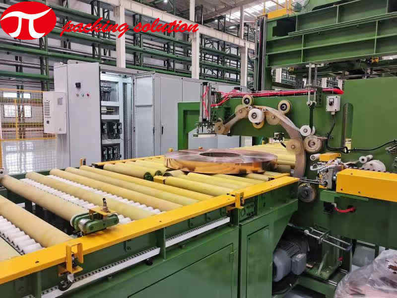 ISO9001 Copper Coil Wrapping Machine Copper Coil Strapping Machine 380V Fully Automatic