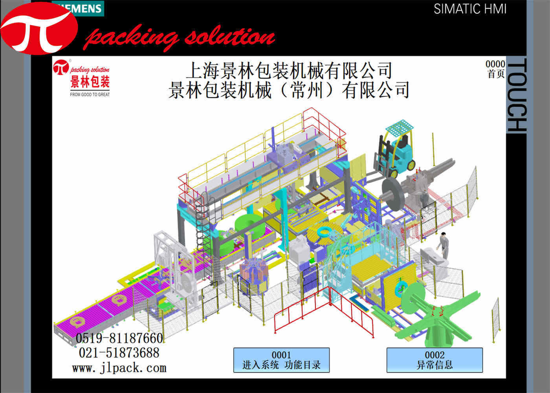 ID 800mm  Copper Coil Packaging Line Copper Tape Coil Wrapping Machine