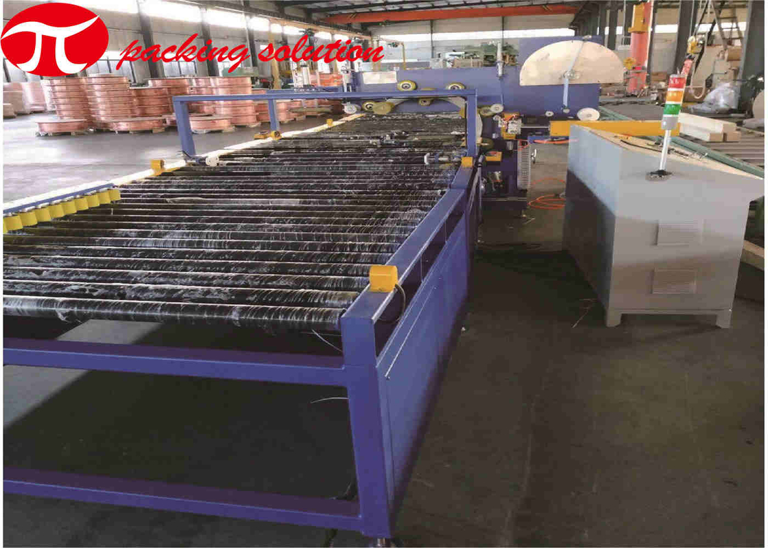 Dustproof Copper Coil Packaging Line Horizontal Wrapping Machine And Stacking System