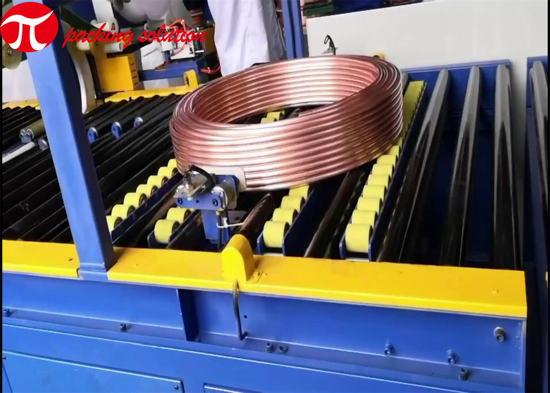 High Efficiency Horizontal Copper Coil Packing Machine 60mm-500mm Width With Stacking