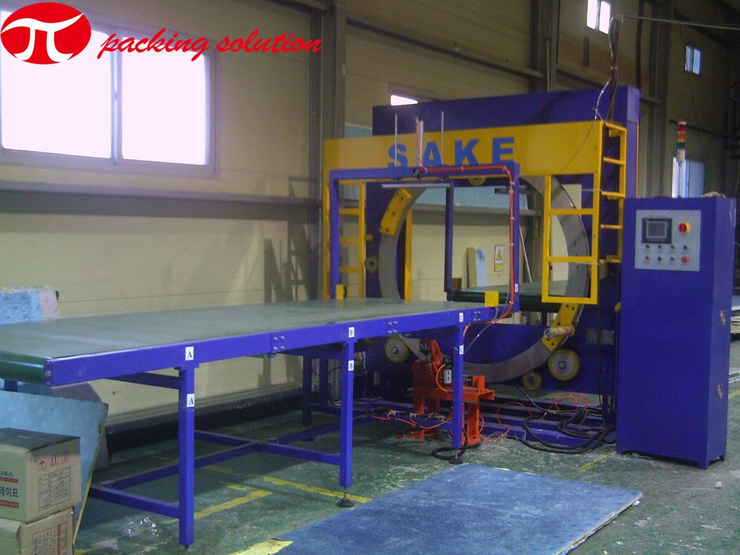 220V Horizontal Wrapping Machine 70r/Min 1000-6000mm Orbital Wrapping Machine