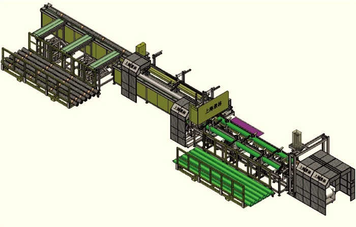 Straight Plastic PVC Pipe Packing Machine Saving Labor With PLC Control​