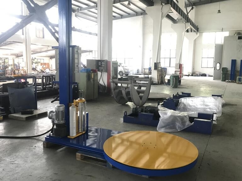 JL2100-C Automatic Pallet Stretch Wrapper , Stretch Film Pallet Packaging Machine