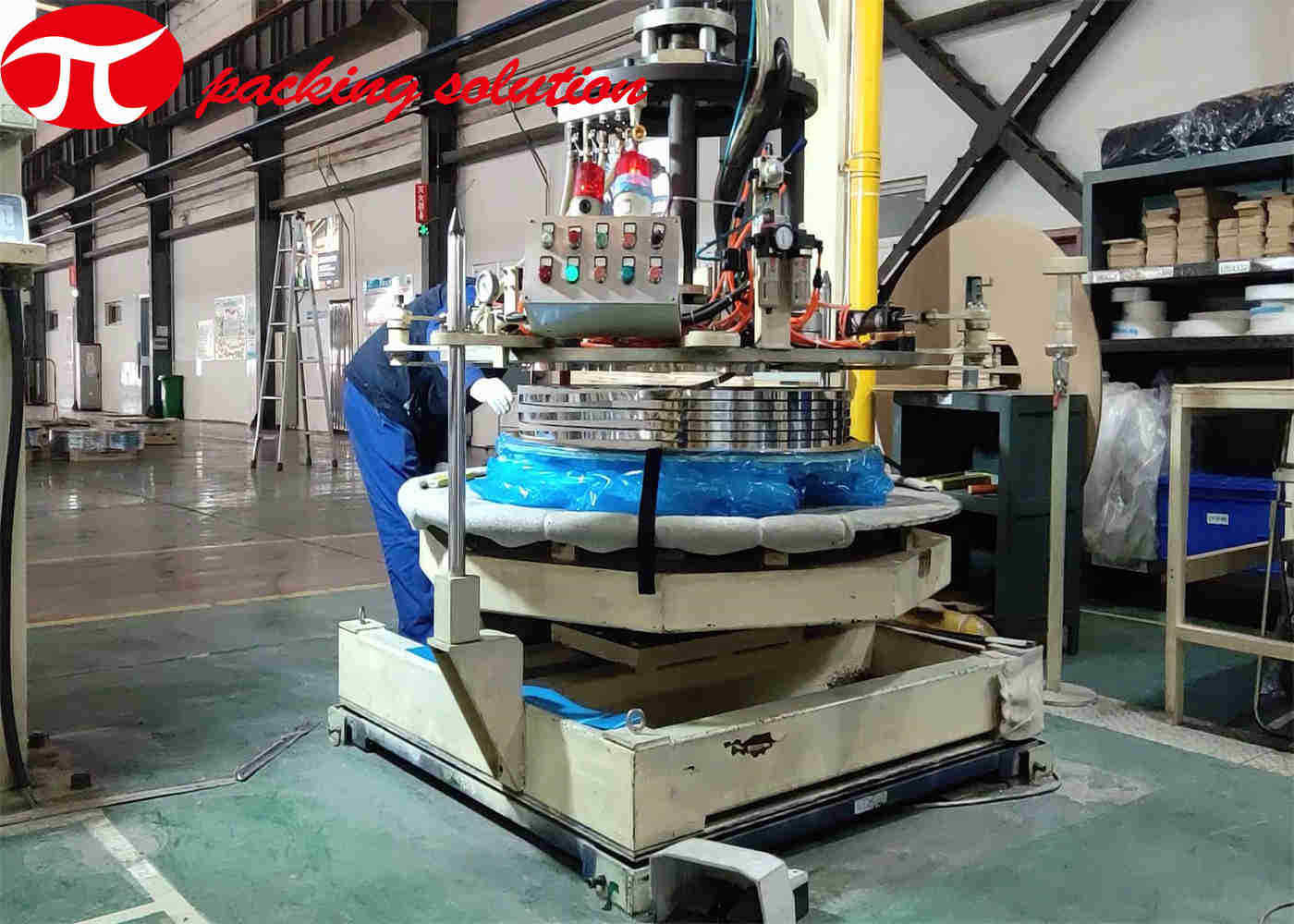 Welding Copper Wire Wrapping Machine Pit Installation 2000Kg OD 1400mm 1.5KW Power