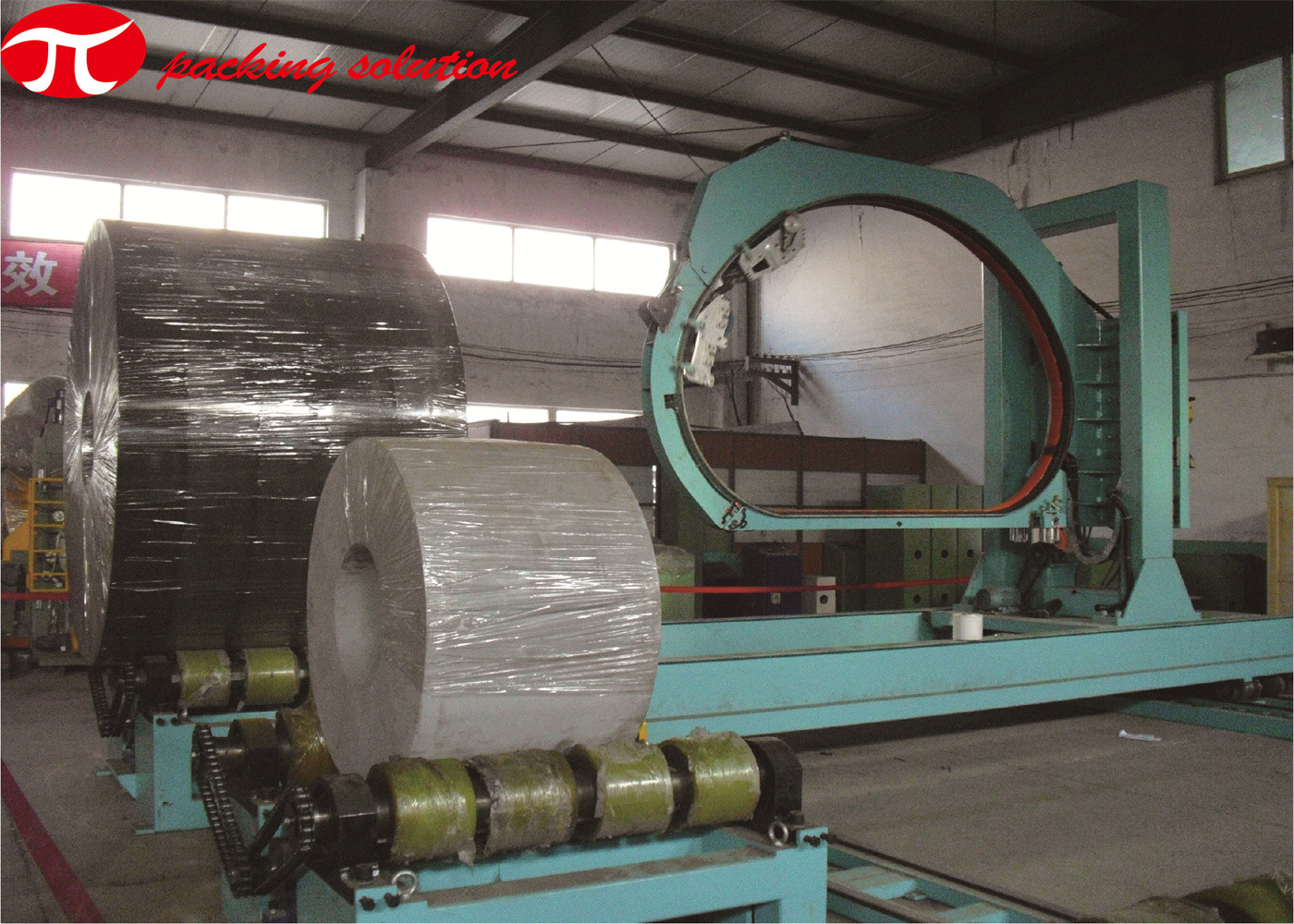 LLDPE Vertical Aluminum Coil Wrapping Machine Automatic 2300mm