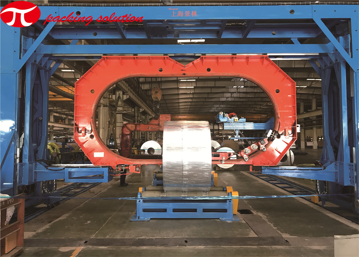 90r/MinStretch Wrapping Aluminium Profile Packiaging Line With Storage