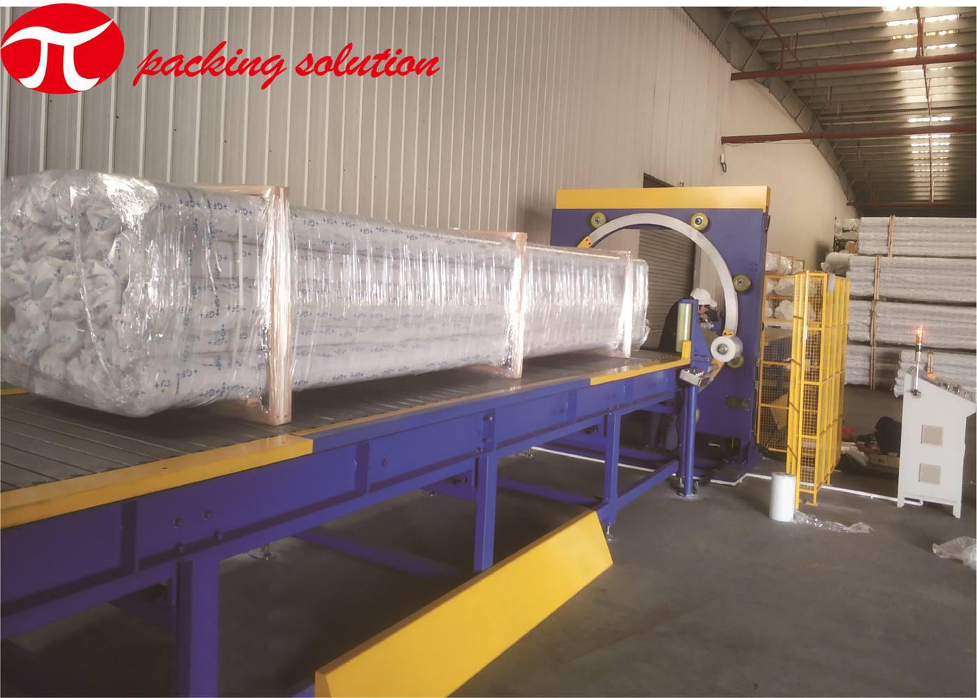 JINGLIN Horizontal Wrapping Machine GG1500 CE Approved Convey Power Voltage 380V 3phase 50Hz