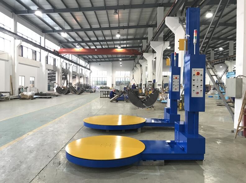 Auto Stretch Pallet Wrapper Machine 1500KG Electrical PLC Control